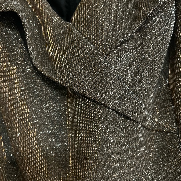 Xscape formal ballgown in glittery gold with pockets! So shiny! A showstopper 8P - Picture 7 of 12